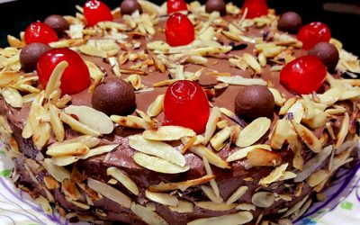 chocolate almonds cake